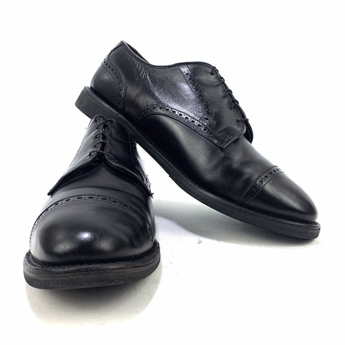 Allen Edmonds Men’s Black Benton Cap Toe Oxford Style Rubber Sole Shoes Sz 9.5 - 第 1/10 張圖片