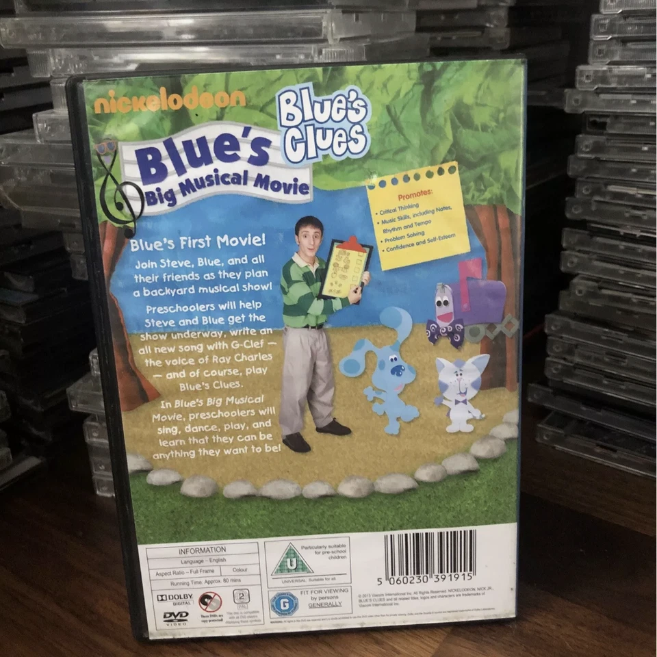 Blue's Clues Big Musical Movie DVD Nickelodeon 2013 PAL - Image 2 of 2