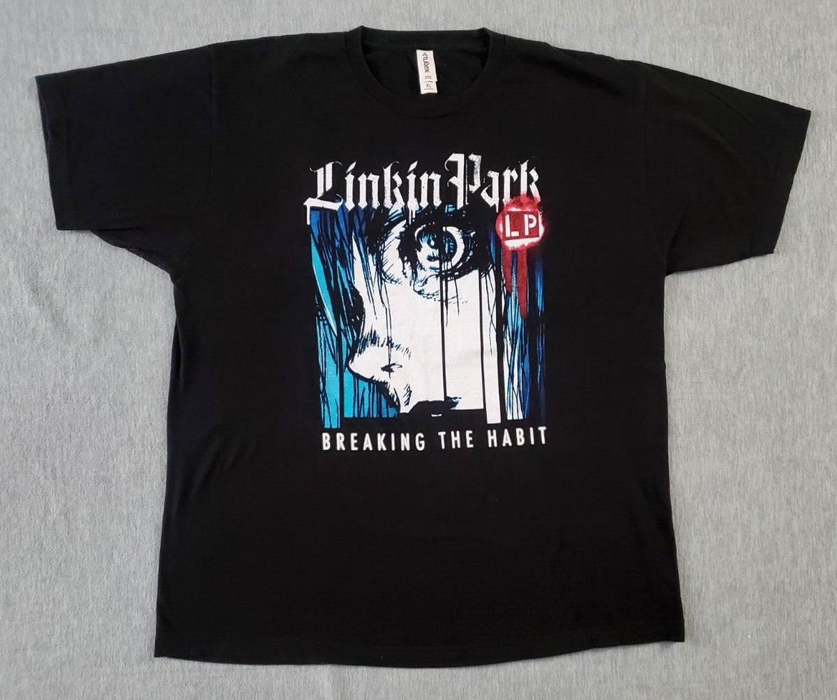 Linkin Park Shirt Breaking The Habit TulTex Adult XL Black | eBay
