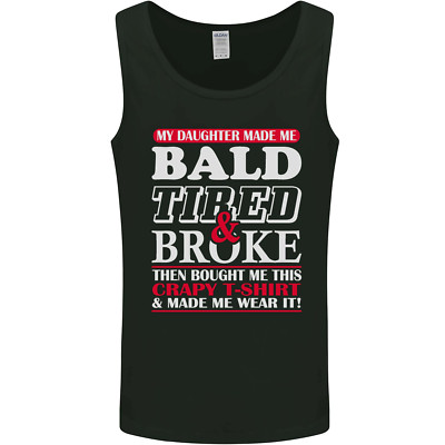 Tochter Bald Tired & Broke Vatertag Herren Tanktop