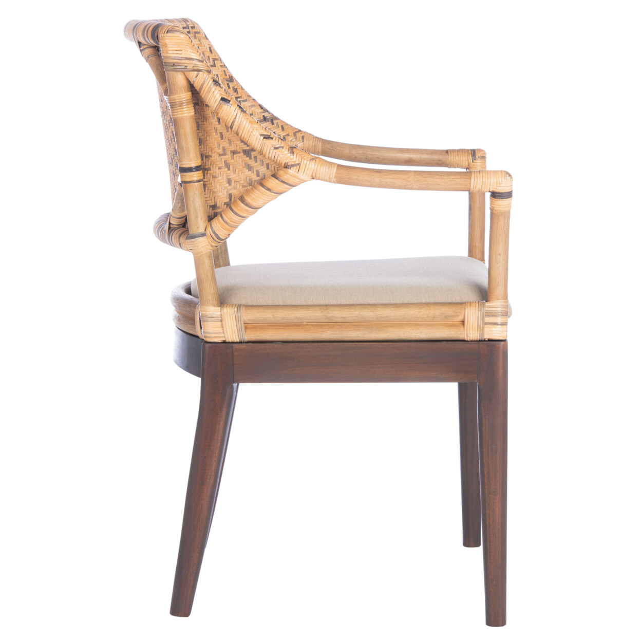 SAFAVIEH Carlo Arm Chair | Brown |