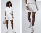 Tuckernuck | NEW White and Fresh Buds Perforated Tennis Mini Skirt Size M — photo 2