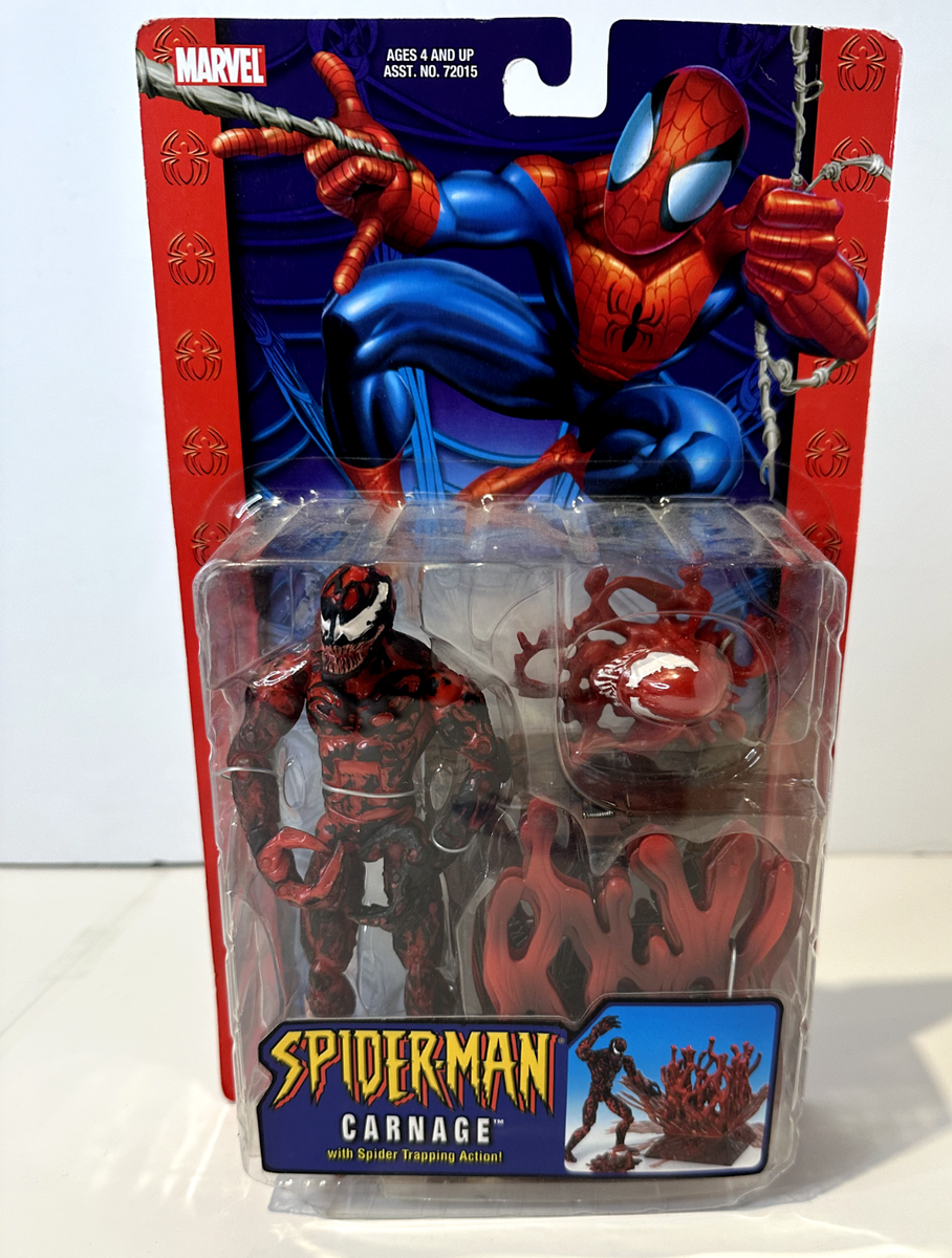 Marvel Spider-Man Carnage With Spider Trapping Action Toy Biz 2004
