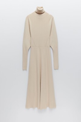 ribbed knit dress long sleeve Tea N Rose Ribbed Knit Sweater Dress