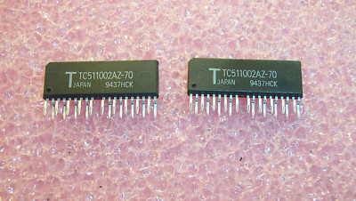 QTY(20) TC511002AZ-70 TOSHIBA 20 PIN ZIP 1Mx1 STATIC COLUMN MODE DRAM NOS 1 TUBE