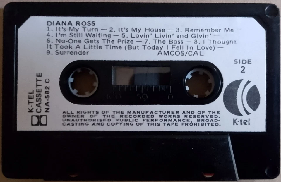 Diana Ross Collection CASSETTE K-TEL Astor Australia 1981 - Image 4 of 4