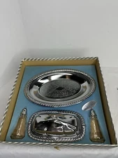 Shelton Ware Serving Set Salt Pepper, Tray Butter Dish In Original Box