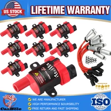 Round Ignition Coil Spark Plug Pack For Chevy Silverado 1500 2500 GMC