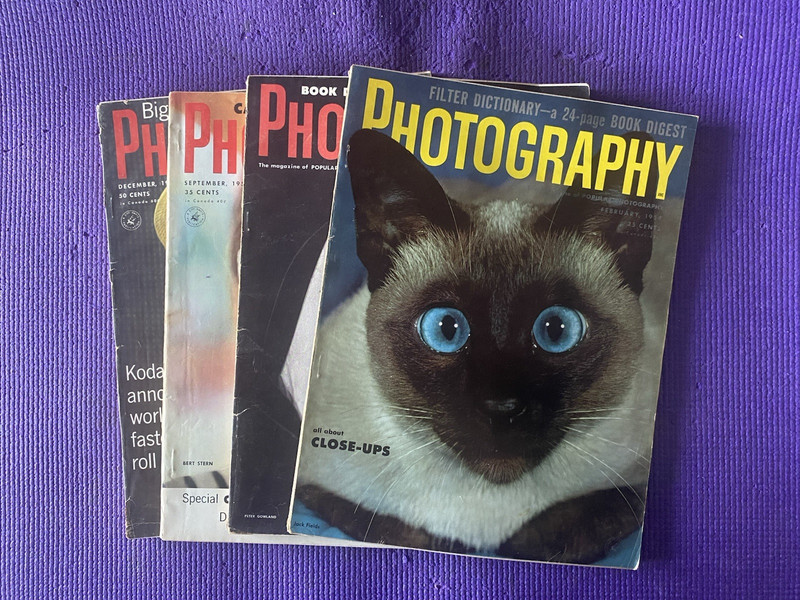 Lot of (4) Photograph Magazines for 1954
