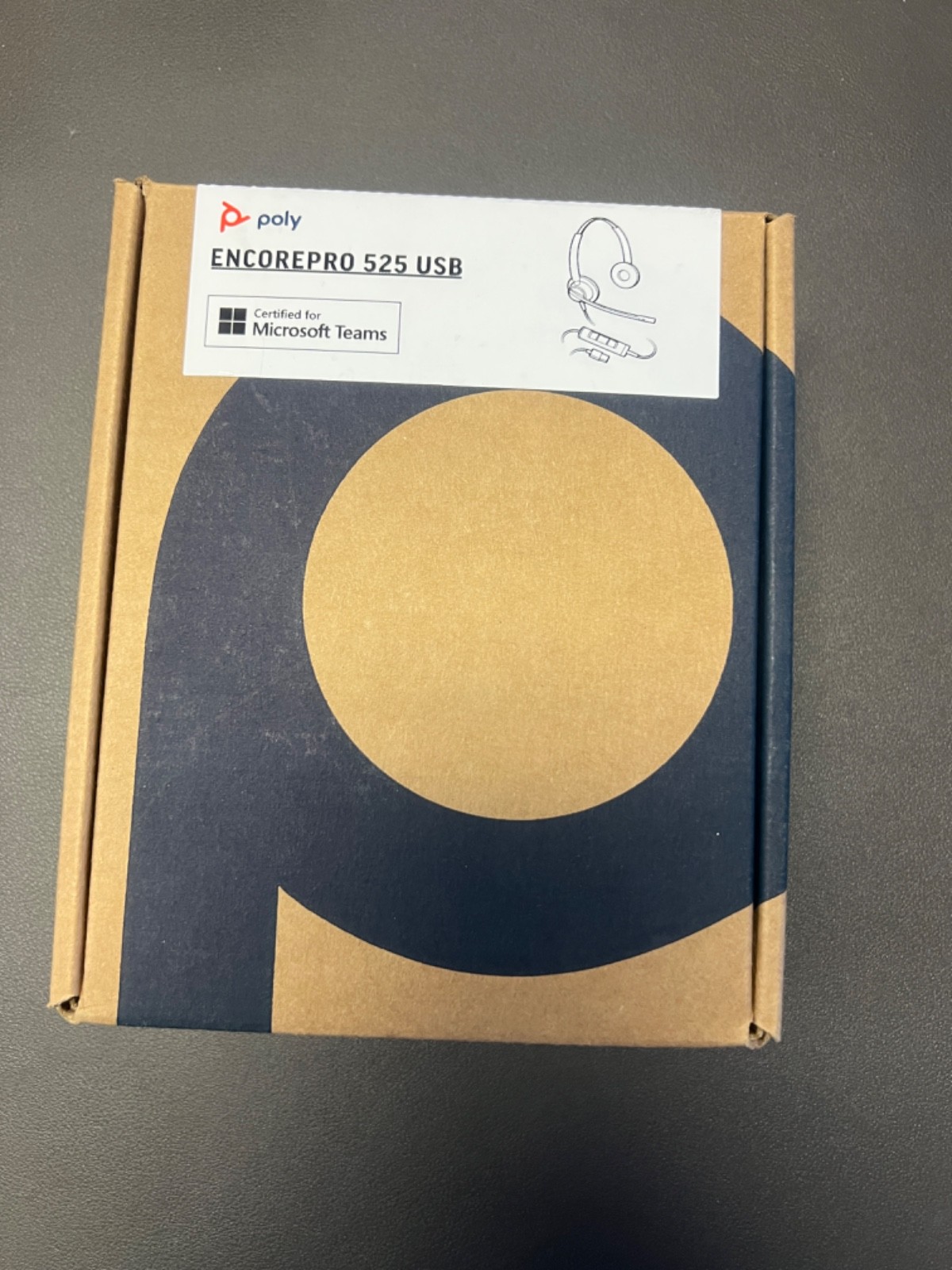 Poly Encorepro 525 Office Headset Usb Microsoft Teams Ep525-M New Open Box