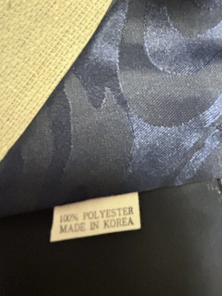 Steven Harris Handmade Novelty Necktie Navy With Gold And White Horses - Image 4 of 4