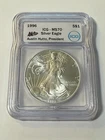 🔥1996 $1 SILVER EAGLE ICG 🔥MS70 CLASSIC LABEL 🔥LOW MINTAGE  🔥KEY DATE RARE