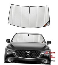 Windshield Sun Shade for Mazda CX5 2017-2025 with CX-5 2017-2025 Ice Silver