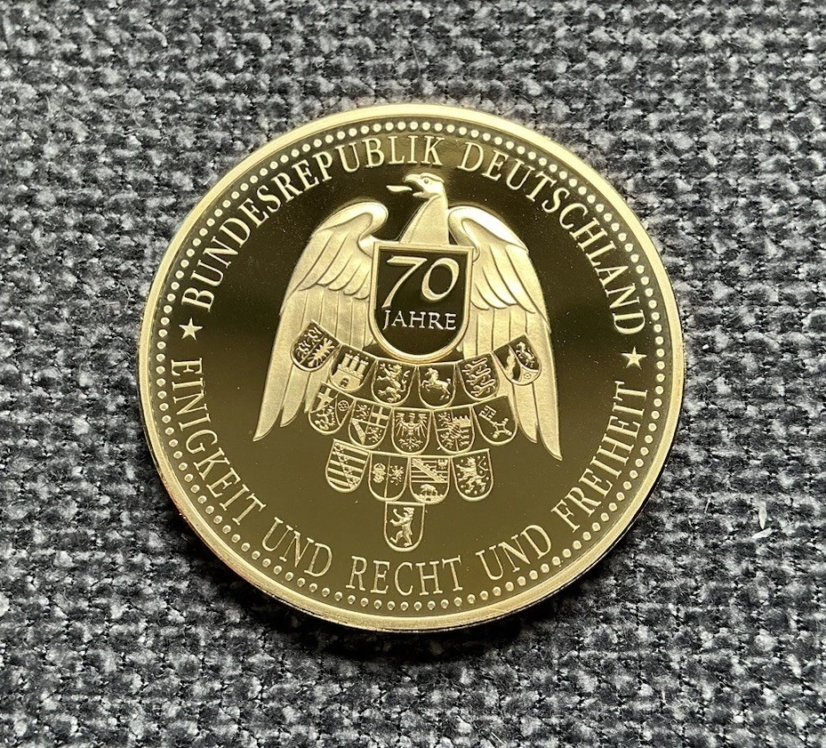 70 Jahre Bundesrepublik Deutschland | | 1949 - 2019 | | Medaille Ø 40 mm - Bild 2 von 2