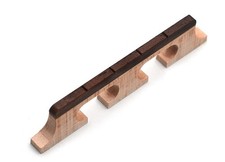 Banjo Bridge for 4 String Banjo Banjolele Parts Replacement Ebony and Maple