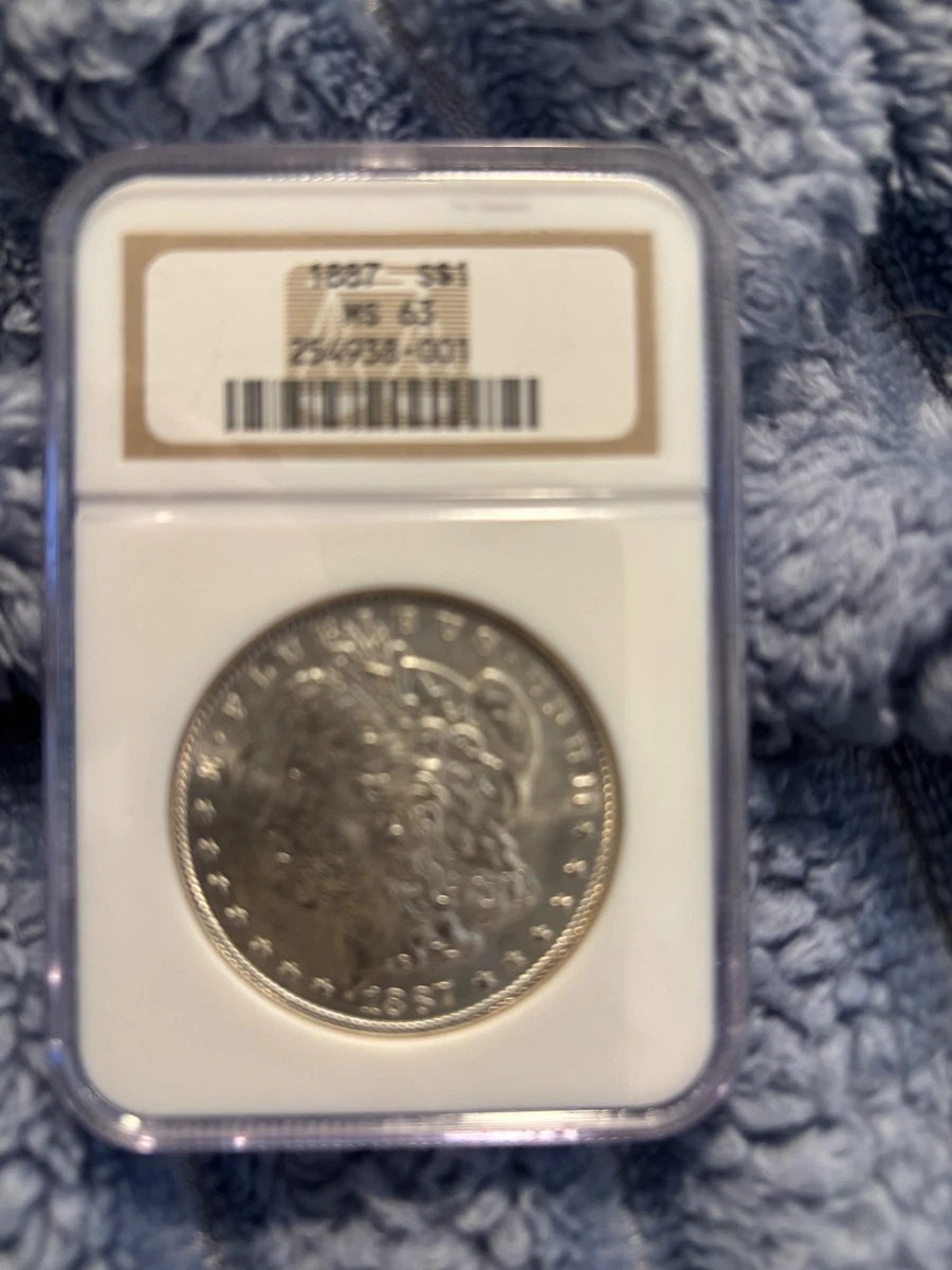NGC Grade MS 63 1887 Year Morgan US Dollars (1878-1921) for sale
