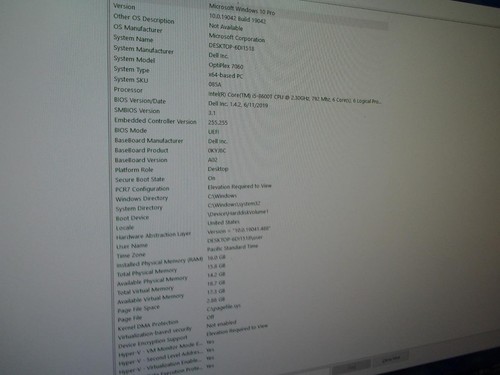 Dell OptiPlex 7060 Micro PC Core i5-8600T 2.30GHz 16GB 512GB SSD W10 (A9017) - Picture 2 of 9