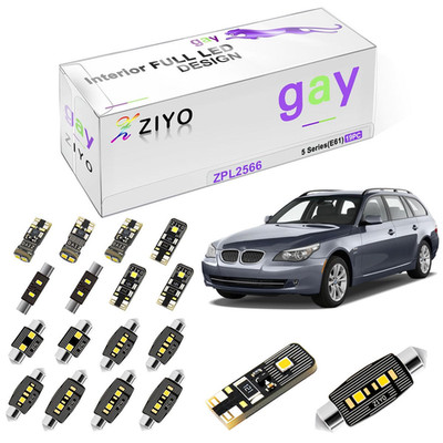Ziyo Led Interior Light Kit For Bmw 5 Series Touring E61 2004-2010 Dome Light