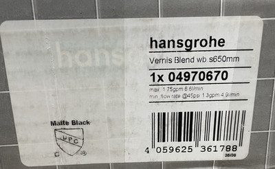 Hansgrohe 04970670 Vernis Blend Multi Function Hand Shower Set - *READ*