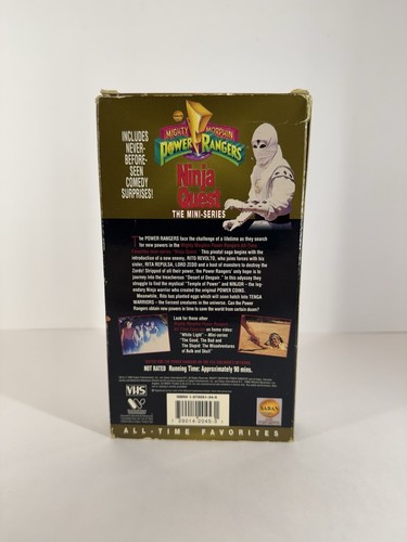 Mighty Morphin: Power Rangers - Ninja Quest ( VHS, 1995 ) Saban Home Ent. - Picture 3 of 6