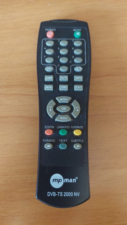 telecomando decoder mp man DVB-TS 200 NV colore nero - Immagine 2 di 2