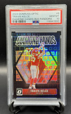 2024 Donruss Optic Black Pandora /25 Diamond Hands Travis Kelce #6 PSA 10