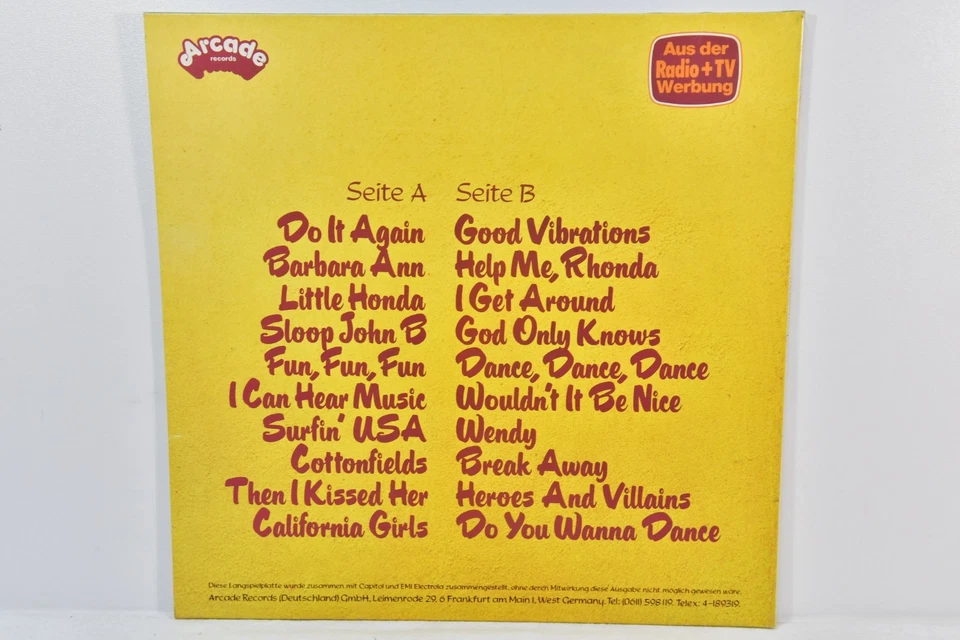 THE BEACH BOYS 20 GRÖSSTEN HITS - Vinyl LP - Bild 3 von 3