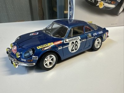 ミニカー ALPINE A110 1600S RALLY MONTE CARLO 1971 Burago Alpine A110 1600S Rally Monte Carlo 1971 Blue Diecast 1:16