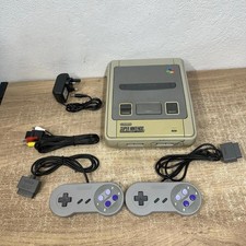 SNES Super Nintendo Entertainment Console PAL Complete Set Up With 2 Controllers