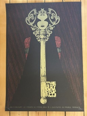 The Black Keys Poster - 15. März 2011 - Olympia Paris sehr guter Zustand