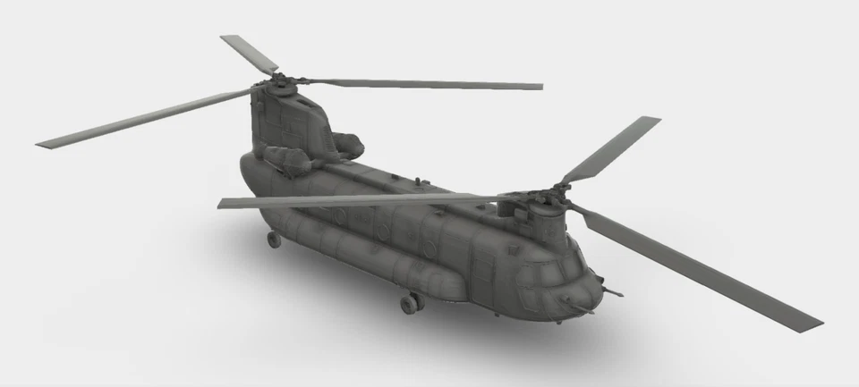 Boeing Chinook CH-47 Hubschrauber Cargo Helicopter Bausatz 3D Druck 1:100 - 1:35 - Bild 2 von 4