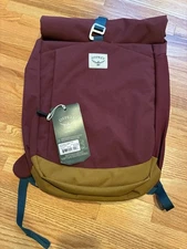 New Osprey Arcane Tote Pack Allium Red/Brindle Brown 20L