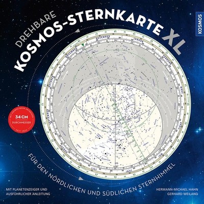Hermann-Michael Hahn / Drehbare Kosmos-Sternkarte XL /  9783440168844