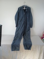 Dickies Men's Coveralls Size XLT Zip Up Navy Blue Long Sleeve Work Jumpsuit