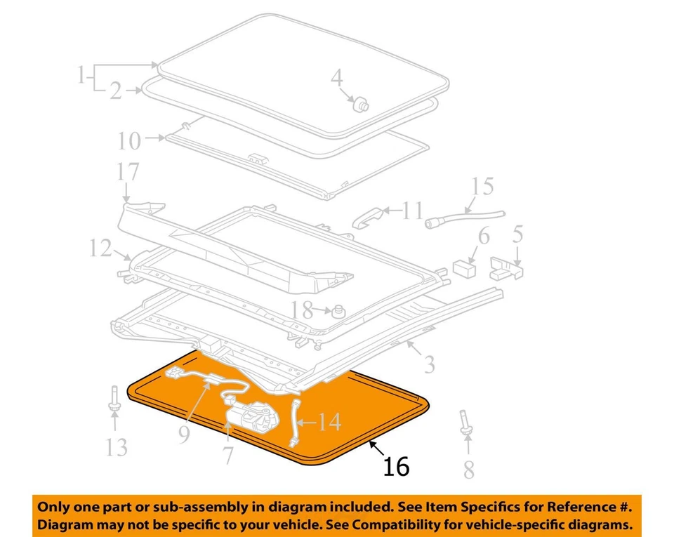 SE ADAPTA A CHEVROLET IMPALA 2006-2009 ENCAJE SOL RF OPG TR ALE *TI 19121175 - NUEVO OEM Foto 2 de 3