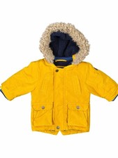 Next N.X.T Baby Yellow Hooded Puffer Coat Fau...