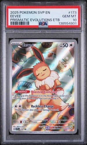 2025 POKEMON PRISMATIC EVOLUTIONS ELITE TRAINER BOX EEVEE PSA 10