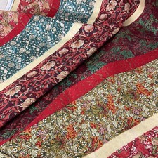 Vintage William Morris Collection Cotton Fabric 108  x 45  Rose  Hubble