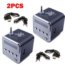 2PC Portable Mini Speaker Music Player FM Radio Micro SD TF USB MP3 Bluetooth US