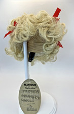 PLAYHOUSE COLLECTION Vintage Doll Wig VICKIE Pale Blonde Curls size 10-11 w bows