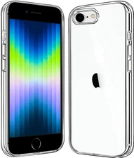 JJGoo Compatiable with iPhone SE (2022/2020 Edition), for 8/7 Clear 