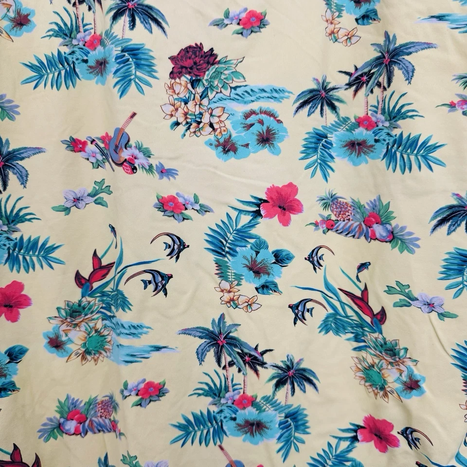 Hobie V Neck Yellow Tropical One Piece Swim Suit Women’s Size M - Image 2 of 4