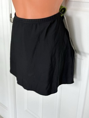 Trimshaper 12 Black Skirted Control Swim Bottoms NWT