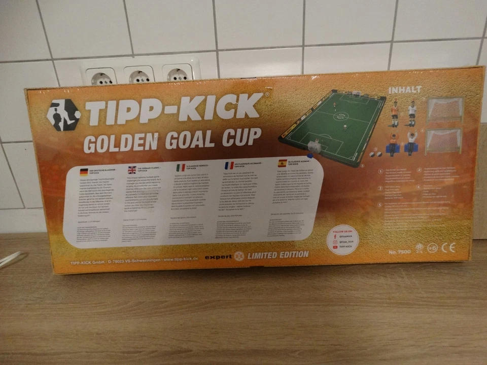 Tipp-Kick Golden Goal Cup Expert Limited Edition - Neu in Folie - Tischfußball - Bild 2 von 4