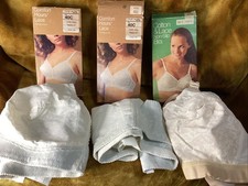 Comfort Hours Lace Full Figure Bras White 40C Vintage JCP Lot/3