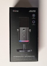 Fifine Ampligame AM8 Black USB XLR Gaming Microphone Kit Streaming & Podcasting