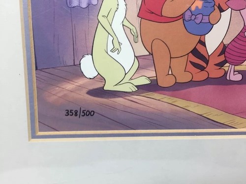 Walt Disney POOH'S GRAND ADVENTURE Limited lithograph 358/500 Certificate Auth - Picture 5 of 12