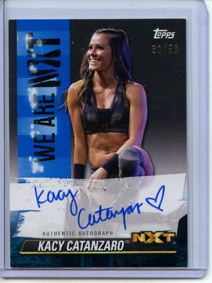 2021 Topps NXT WWE Autograph BLUE #A-KC Kacy Catanzaro Auto #32/50