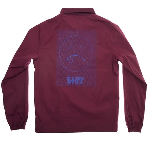 Vintage FA F*cking Awesome SH*T Cotton Ripstop Coach Jacket Size L Maroon 2015 - product listing photo