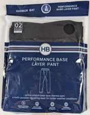 Harbor Bay - Performance Base Layer Pant - Long John’s Black - Size 3XL - Men's